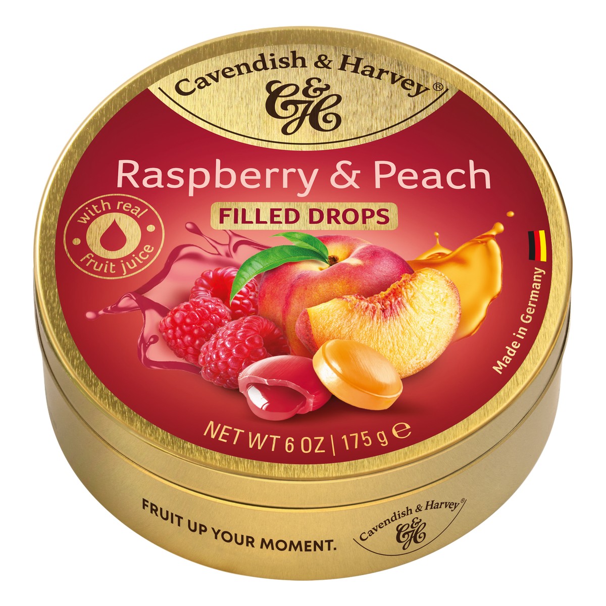 10_cavendish_harvey_-_raspberry_peach_175g CAVENDISH & HARVEY - RASPBERRY & PEACH 175G - Imagen 1