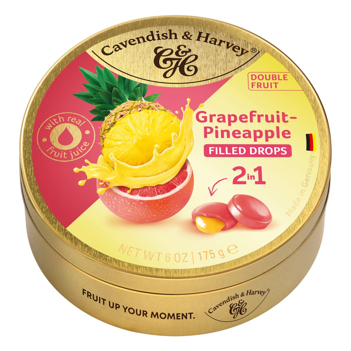 14_cavendish_harvey_-_grapefruit_pineapple_175g CAVENDISH & HARVEY - GRAPEFRUIT & PINEAPPLE 175G - Imagen 1